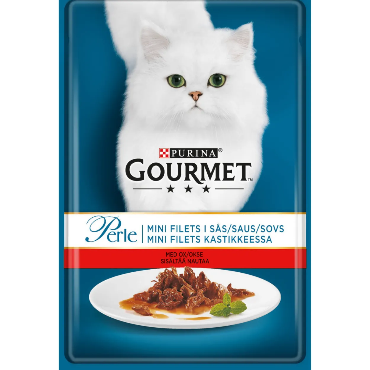 Kissanruoka 85 g Nautaa Minifilets kastikkeessa