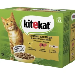 Kissanruoka Kitekat 12 x 85 g seikkailijan sekoitus