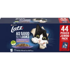 Kissanruoka Latz 44 x 85 g Agail Mixed hyytelössä
