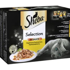 Kissanruoka Sheba 12 x 85 g Select Slices siipikarjalajitelma