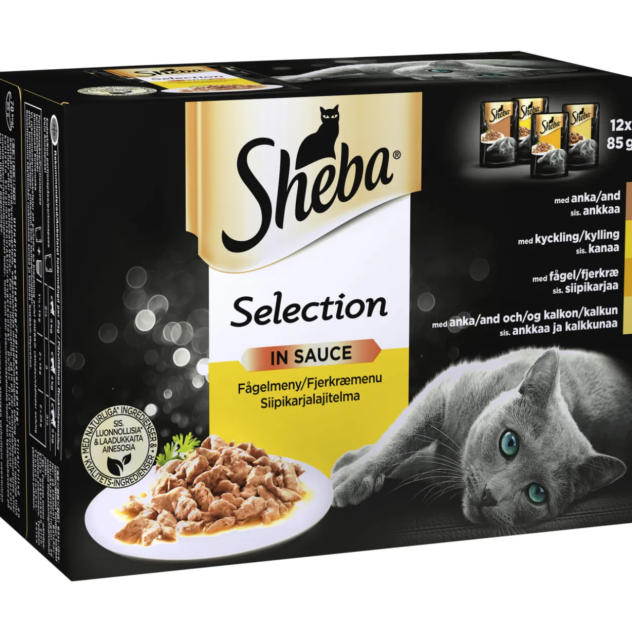 Kissanruoka Sheba 12 x 85 g Select Slices siipikarjalajitelma