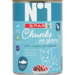 Kissanruoka SPAR 415 g lohi kastikkeessa