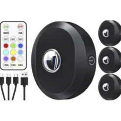 Kohdevalaisin Berg RGB LED ladattava 3 kpl musta