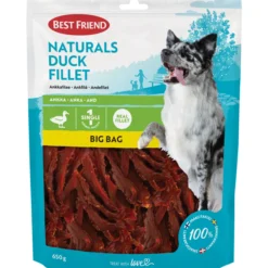 Koiran herkku Best Friend 650 g Naturals ankkafilee Big Bag