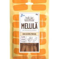 Koiran herkku Dagsmark 100 g Mellilä kana-kalkkuna-porkkana