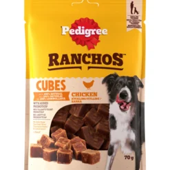 Koiran herkku Pedigree 70 g Ranchos Cubes kanaa