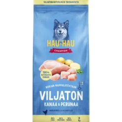 Koiranruoka Hau-Hau 2 kg viljaton kanaa ja perunaa