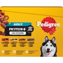 Koiranruoka Pedigree 12 x 85 g Protein+ hyytelössä