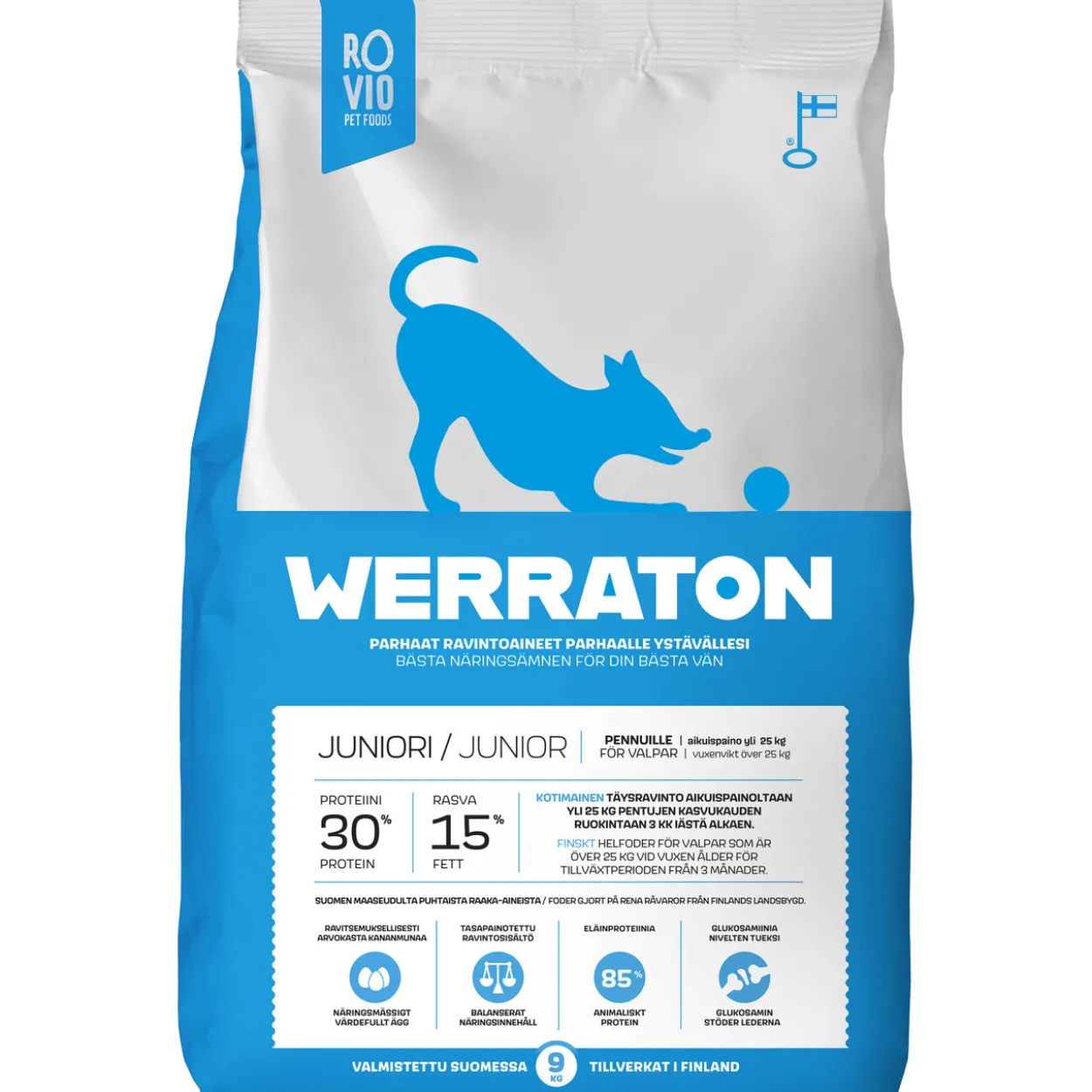 Koiranruoka Werraton 9 kg juniori