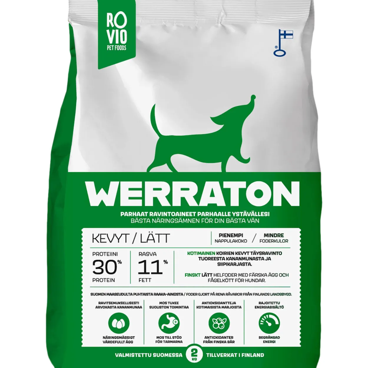 Koiranruoka Werraton 2 kg kevyt