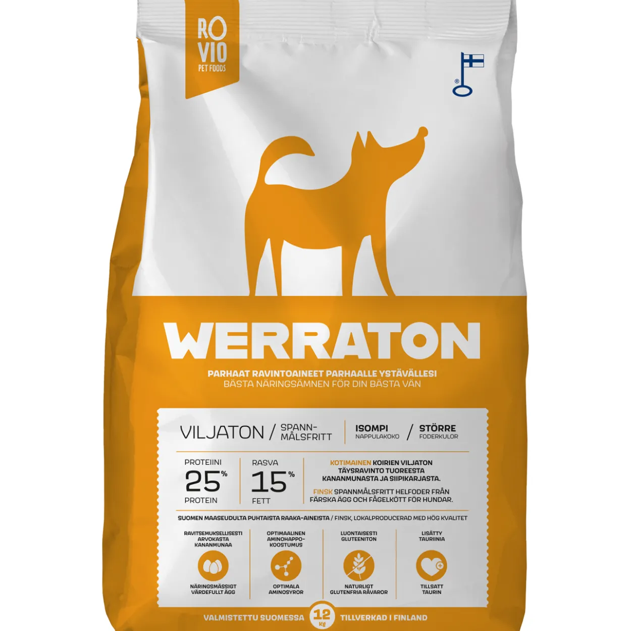 Koiranruoka Werraton 12 kg viljaton