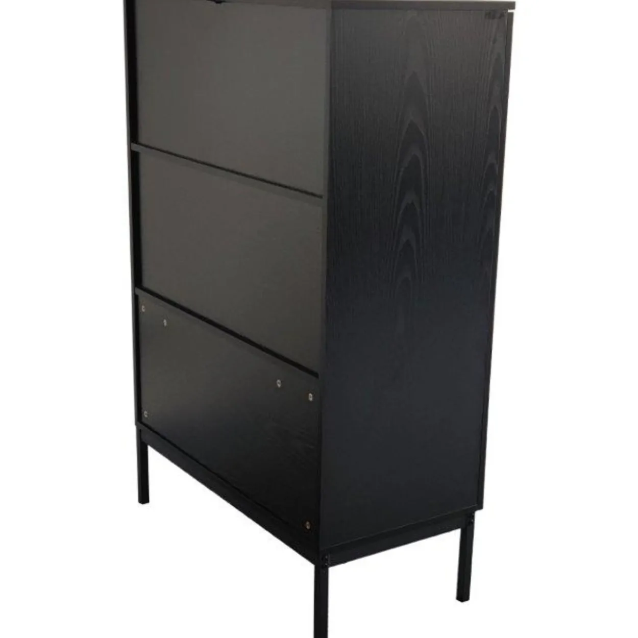 Korkea lasiovikaappi Tenstar 80 x 40 x 120 cm Siera musta