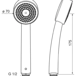 Käsisuihku Oras Apollo 252022 ECO kromi