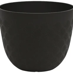 Kukkaruukku Multy Home Scalloped 30 cm, musta