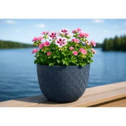 Kukkaruukku Multy Home Scalloped 36 cm, sininen