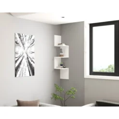 Kulmaseinähylly Chic Home 25 x 25 x 105 cm Zaina