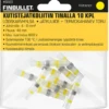 Kutistejatkoliitin tinalla keltanen 4 - 6 mm2 johdoille 10 kpl