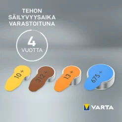 Kuulokojeparisto Varta 312 6 kpl