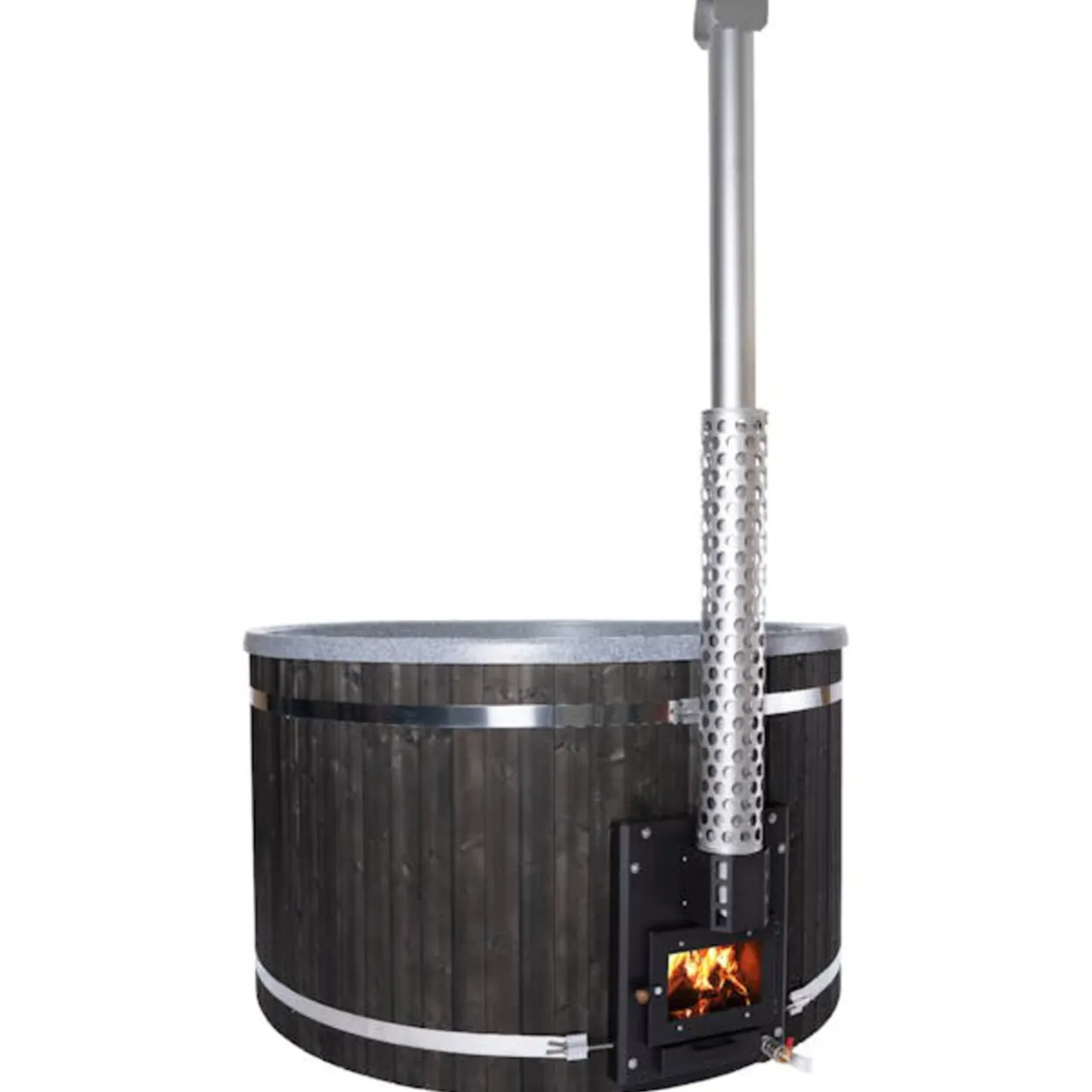Kylpytynnyri PW-SPA Freetime IN L, musta/graniitti 40 kW