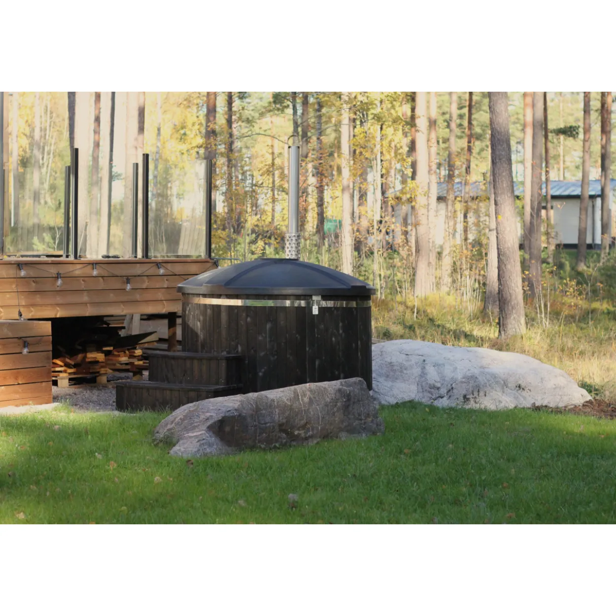 Kylpytynnyri PW-SPA Freetime IN L, musta/graniitti 40 kW