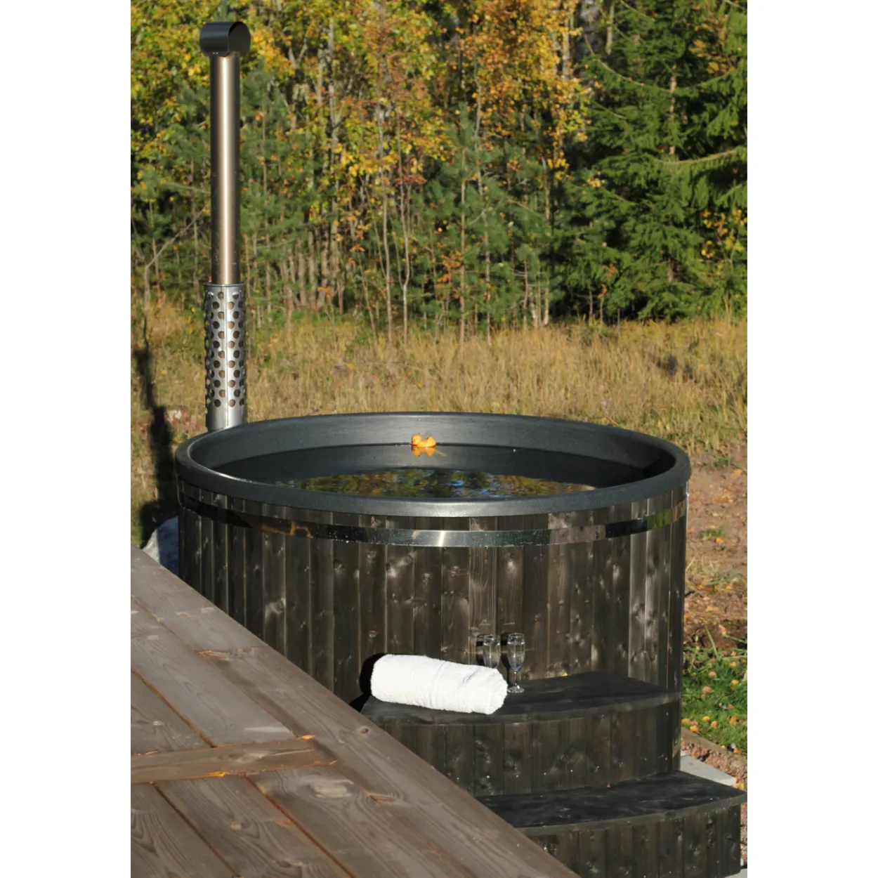 Kylpytynnyri PW-SPA Freetime IN L, musta/graniitti 40 kW