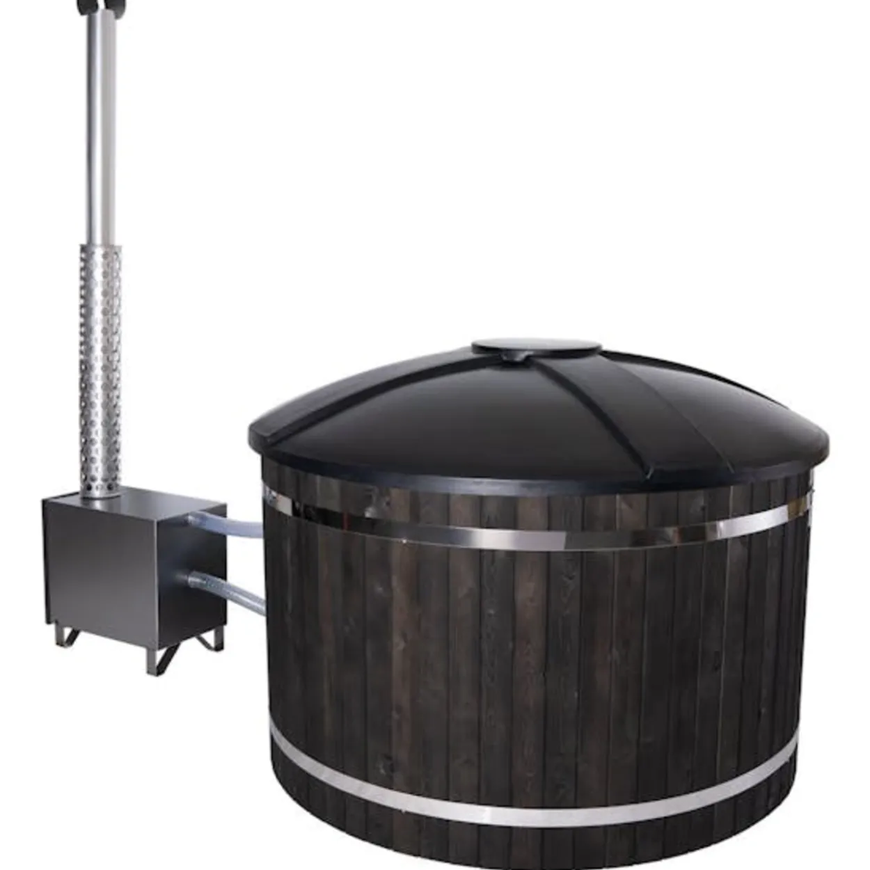 Kylpytynnyri PW-SPA Freetime L, musta/graniitti 30 kW