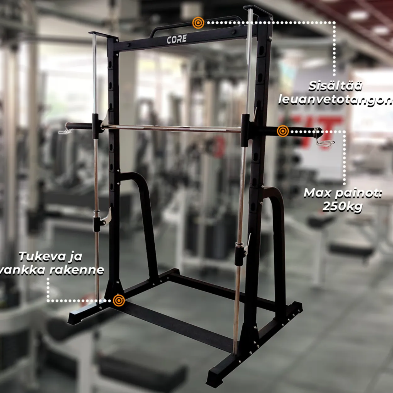 Kyykkyteline Core Smith Half Rack
