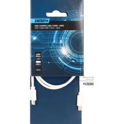 Laitekaapeli Energy+ USB-C uros, 1 m
