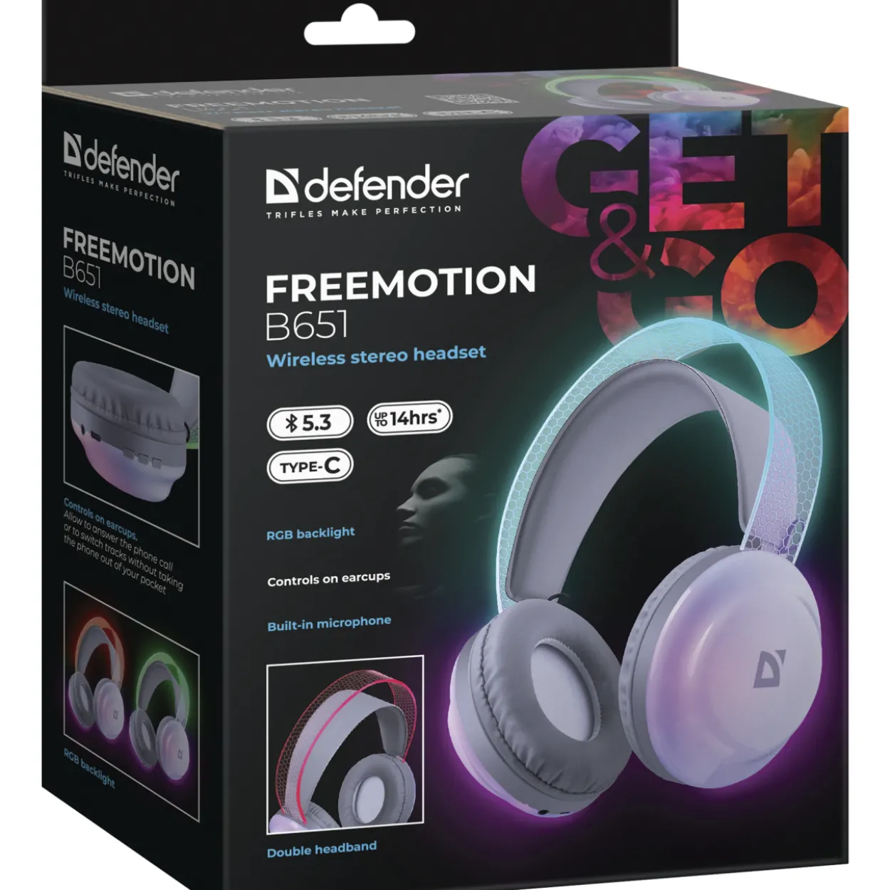 Langattomat kuulokkeet Defender FreeMotion B651 RGB