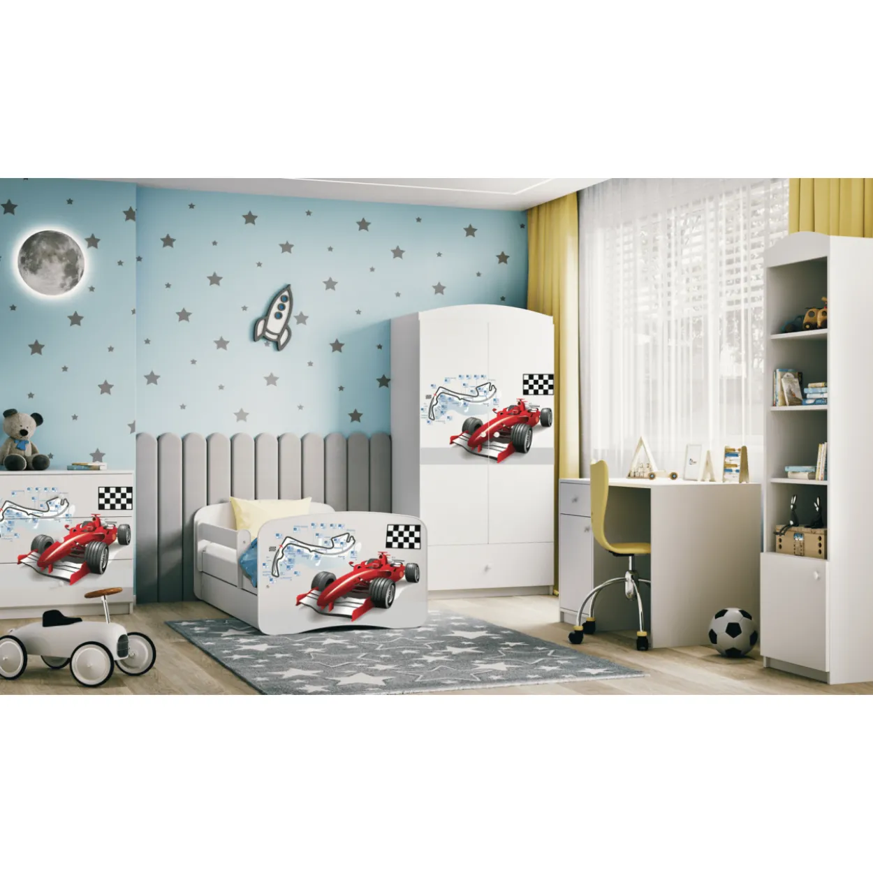 Lastensänky Kocot Kids Babydreams Formula laatikolla, valkoinen