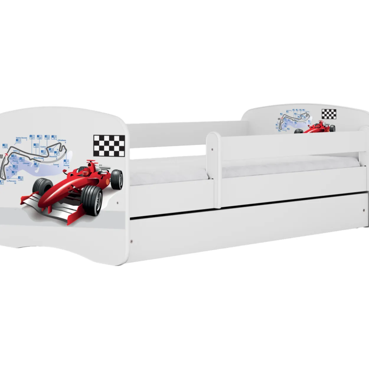 Lastensänky Kocot Kids Babydreams Formula laatikolla, valkoinen