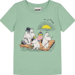 Lasten T-paita Muumi lautalla