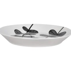 Lautanen Kotikulta 19 cm Emma mustavalkoinen