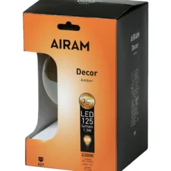 LED-globelamppu AMBER antiikki 5 W POP-125 2200 K kirkas E27 125 lm
