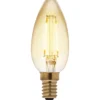 LED-kynttilälamppu AMBER antiikki 2,5 W 225 lm E14 2200K kirkas