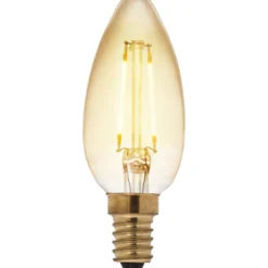 LED-kynttilälamppu AMBER antiikki 2,5 W 225 lm E14 2200K kirkas