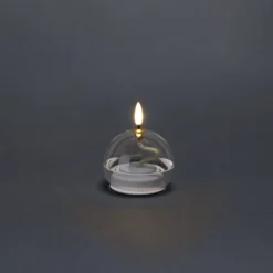 LED-kynttilä lasipallo 12 cm Kotikulta
