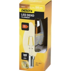 LED-lamppu Deco 100 lm 200 0K C35 E14