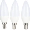 LED-lamppu 470 lm C35 E14 3 kpl