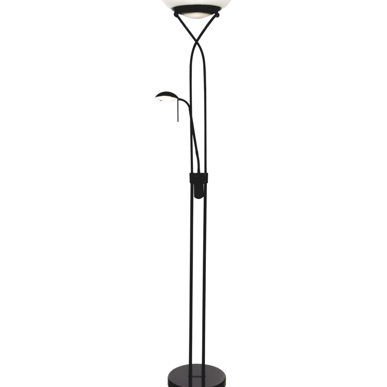 LED-lattiavalaisin Aneta Lighting Cannes upplight, musta