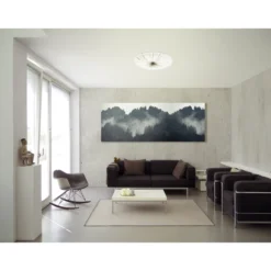 LED-plafondi Eglo Nieves 51 cm valkoinen/hopea