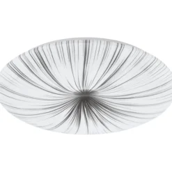 LED-plafondi Eglo Nieves 51 cm valkoinen/hopea