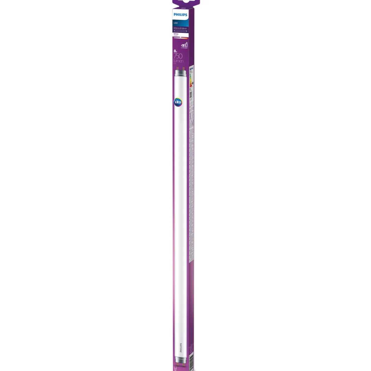 LED-putki Philips T8 600 mm 8 W G13 huurrettu