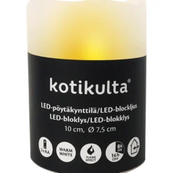 LED-pöytäkynttilä Kotikulta 10 cm ulkokäyttöön