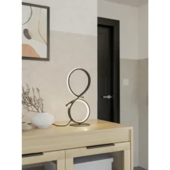 LED-pöytävalaisin Eglo Serpins musta/valkoinen