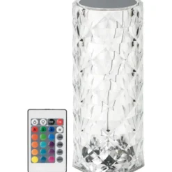 LED-pöytävalaisin kristalli