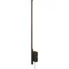 LED-seinävalaisin Aneta Lighting Stecco, musta