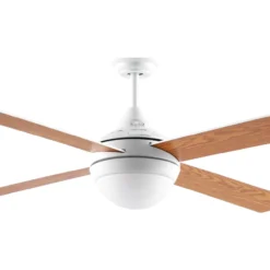 LED-tuuletinvalaisin Eglo Varadero valkoinen/puu E27 maks. 2 x 7 W, IP20