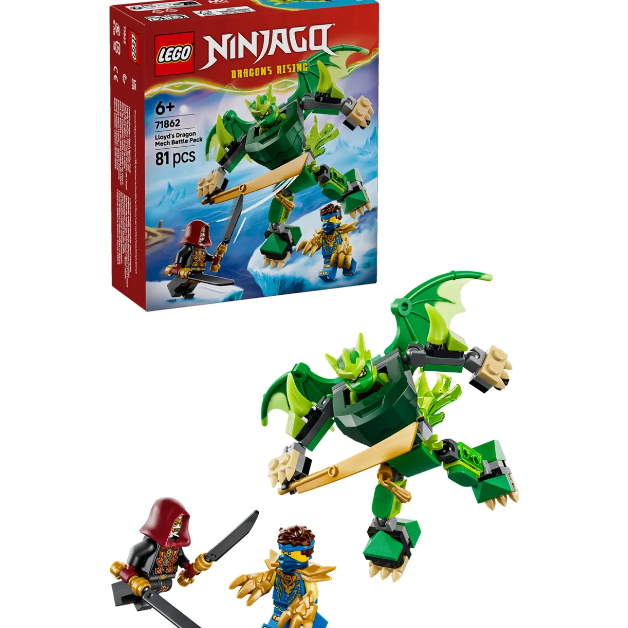 LEGO Ninjago 71862 Lloydin lohikäärmerobottitaistelupakkaus