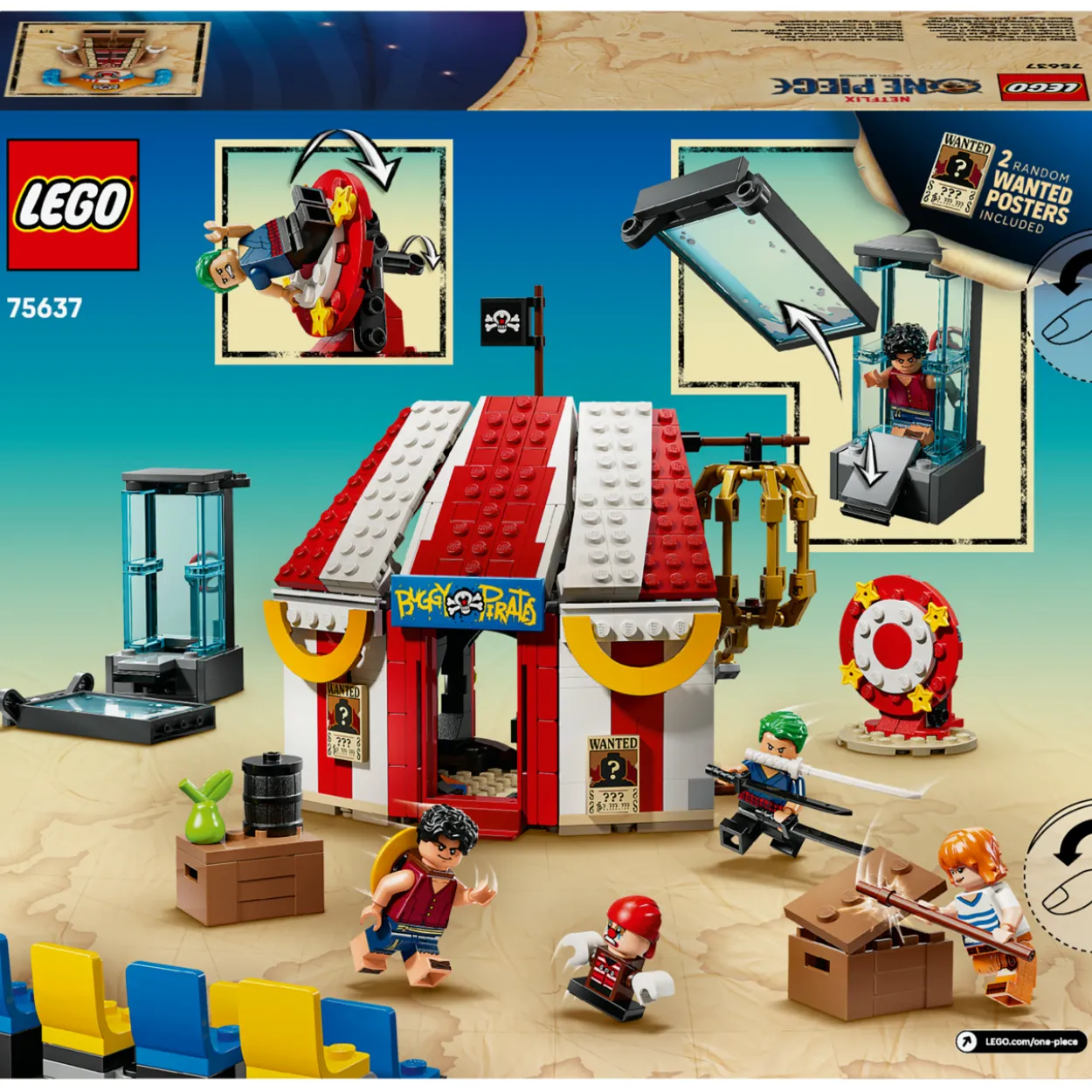 LEGO ONE PIECE 75637 Buggy-klovnin sirkusteltta